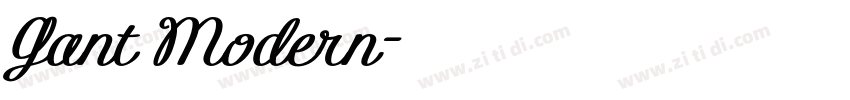 Gant Modern字体转换